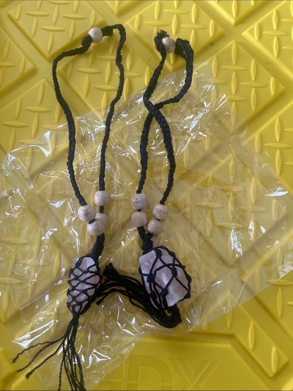 Himalayan Salt Car Mirror Charm 2 qty.